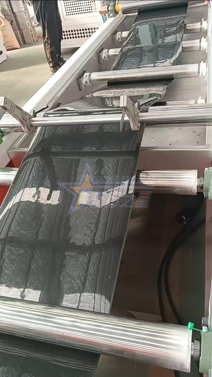 Lawatan Pelanggan Qingdao Eaststar Factory untuk Percubaan Di Lokasi Larian Pengeluaran Lembaran Dulang PP/PS PS