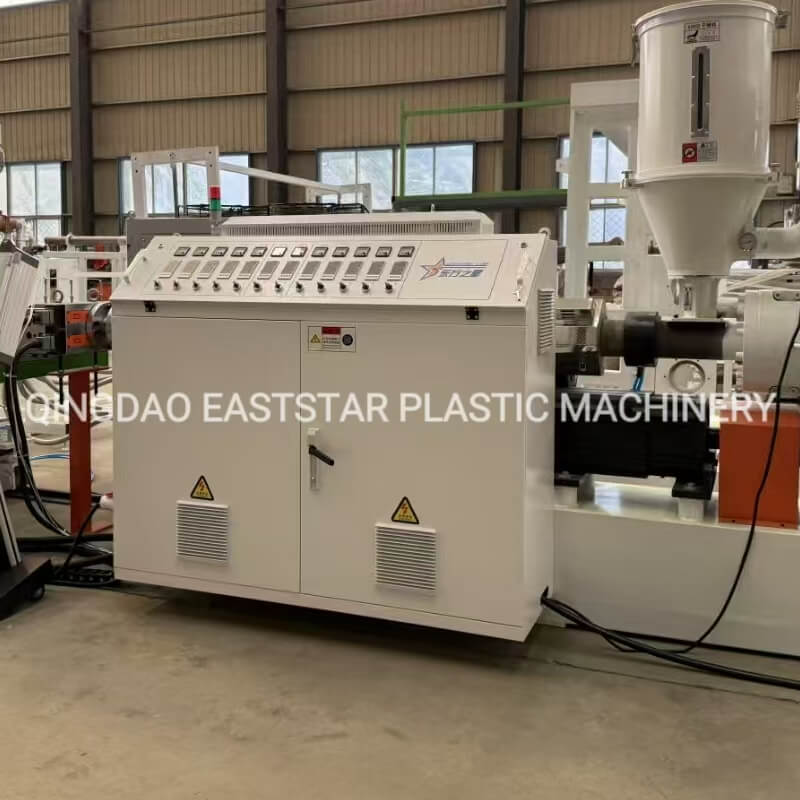 Barisan pengeluaran profil PVC satu-dua untuk pembiakan ternakan